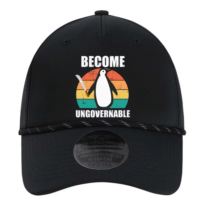 Become Ungovernable Meme Funny Penguin Meme Retro Vintage Performance The Dyno Cap