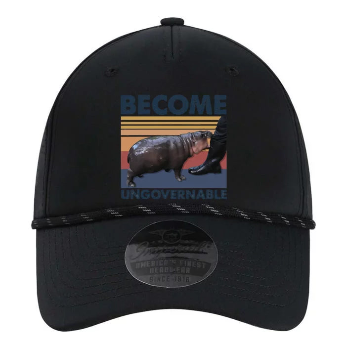 Become Ungovernable Moo Deng Cute Baby Hippo Funny Hippo Gift Performance The Dyno Cap