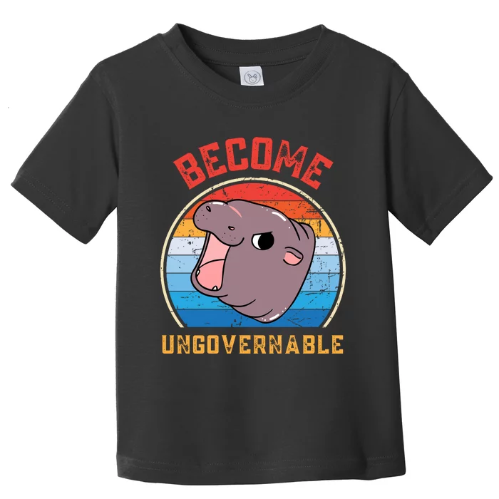 Become Ungovernable Moo Deng Toddler T-Shirt