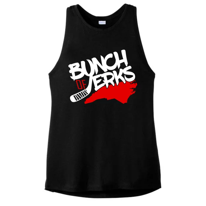 Bunch Of Jerks Carolina Hockey Ladies Tri-Blend Wicking Tank