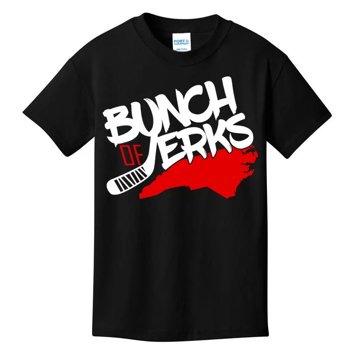 Bunch Of Jerks Carolina Hockey Kids T-Shirt