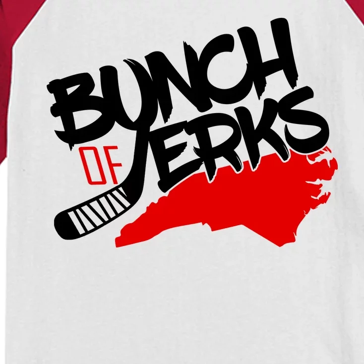 Bunch Of Jerks Carolina Hockey Kids Colorblock Raglan Jersey