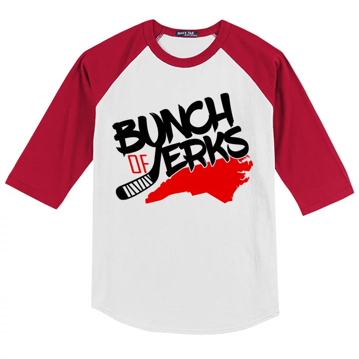 Bunch Of Jerks Carolina Hockey Kids Colorblock Raglan Jersey