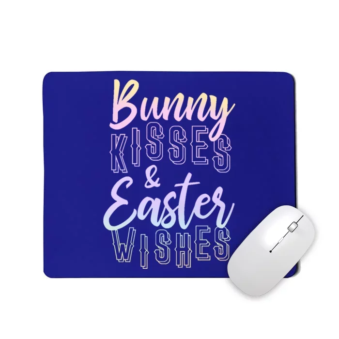 Bunny Kiss And Easter Wishes Cute Mousepad