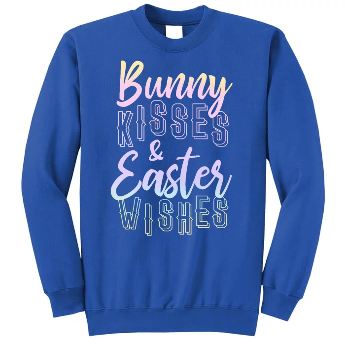 Bunny Kiss And Easter Wishes Cute Tall Sweatshirt