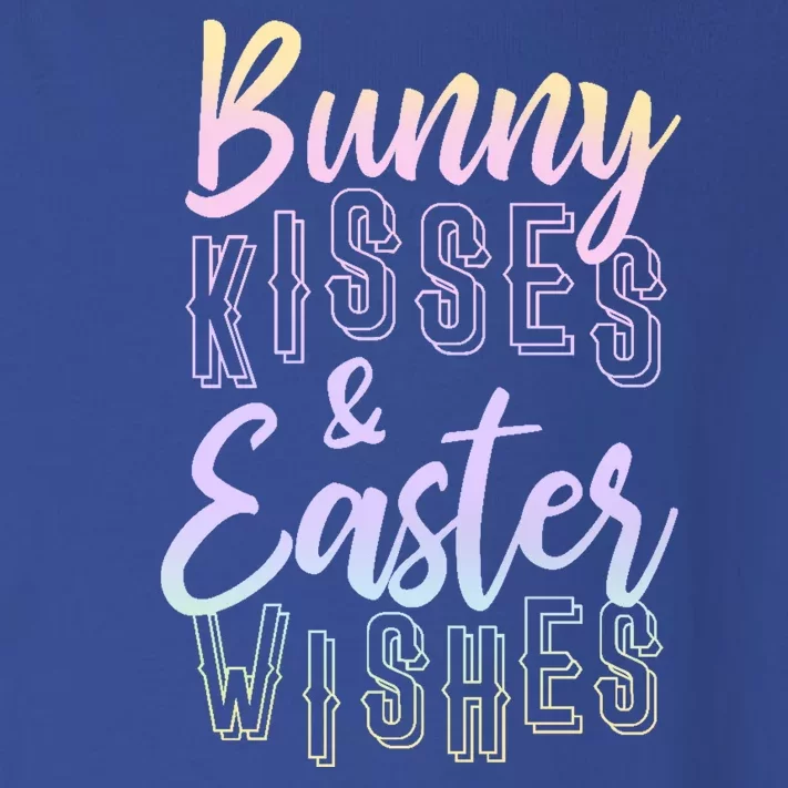 Bunny Kiss And Easter Wishes Cute Toddler Long Sleeve Shirt