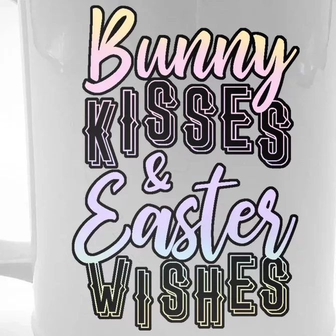 Bunny Kiss And Easter Wishes Cute Front & Back Beer Stein