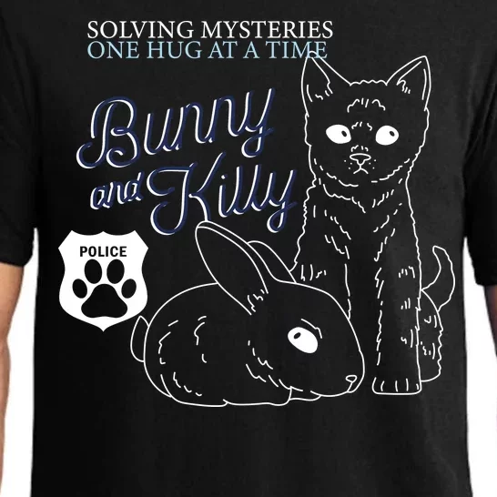 Bunny Kitty Police Solving Mysteries One Hug At A Time Pajama Set