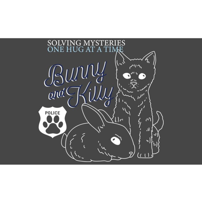 Bunny Kitty Police Solving Mysteries One Hug At A Time Bumper Sticker