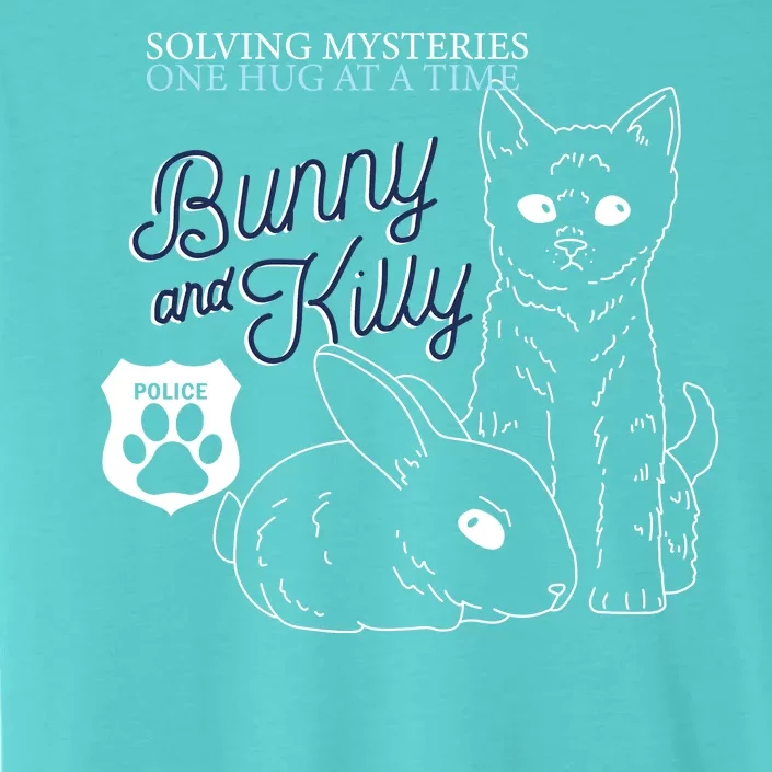 Bunny Kitty Police Solving Mysteries One Hug At A Time ChromaSoft Performance T-Shirt