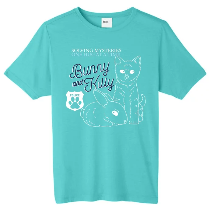 Bunny Kitty Police Solving Mysteries One Hug At A Time ChromaSoft Performance T-Shirt