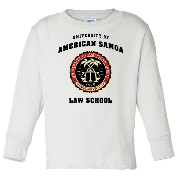 BCS University Of American Samoa Law School Toddler Long Sleeve Shirt