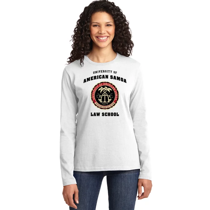 BCS University Of American Samoa Law School Ladies Long Sleeve Shirt