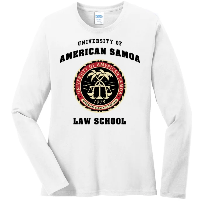 BCS University Of American Samoa Law School Ladies Long Sleeve Shirt