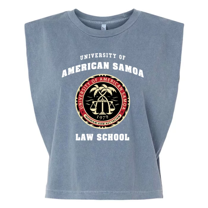 BCS University Of American Samoa Law School Garment-Dyed Women's Muscle Tee