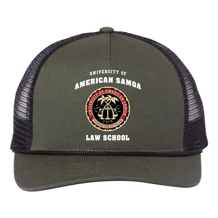 BCS University Of American Samoa Law School Retro Rope Trucker Hat Cap