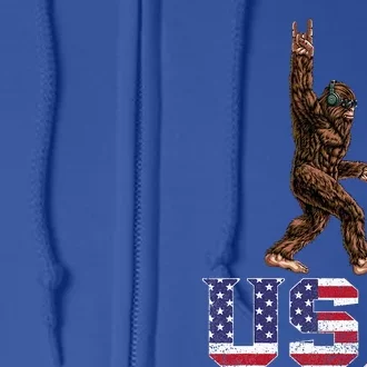 Bigfoot Usa Patriotic For Sasquatch Rock On Full Zip Hoodie