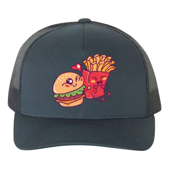 Burger Loves Fries Yupoong Adult 5-Panel Trucker Hat