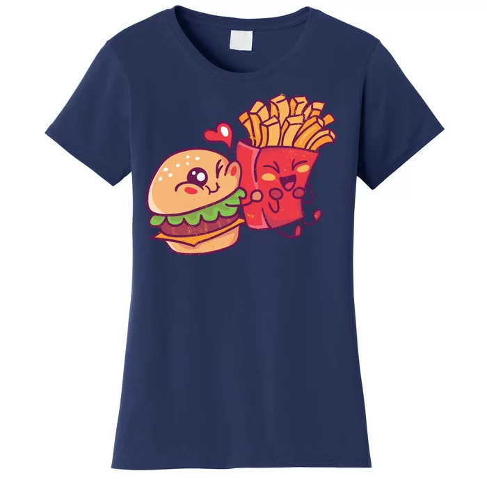 Burger Loves Fries Women's T-Shirt