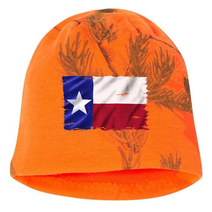 Burlap Vintage Texas Flag Kati - Camo Knit Beanie