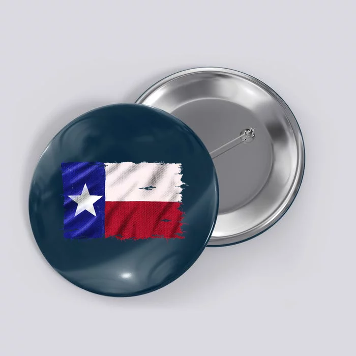 Burlap Vintage Texas Flag Button