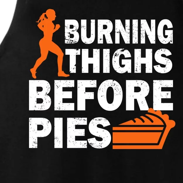 Burning Thighs For Christmas Pies Ladies Tri-Blend Wicking Tank