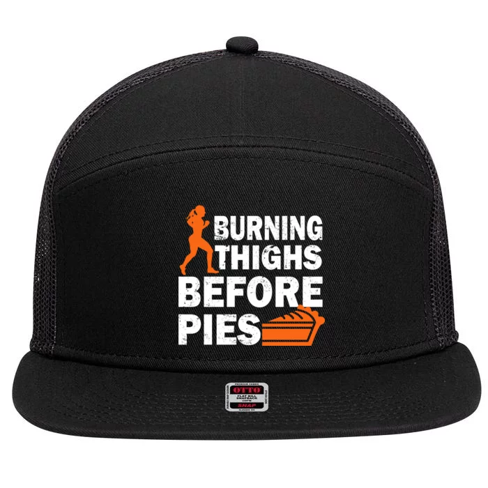 Burning Thighs For Christmas Pies 7 Panel Mesh Trucker Snapback Hat