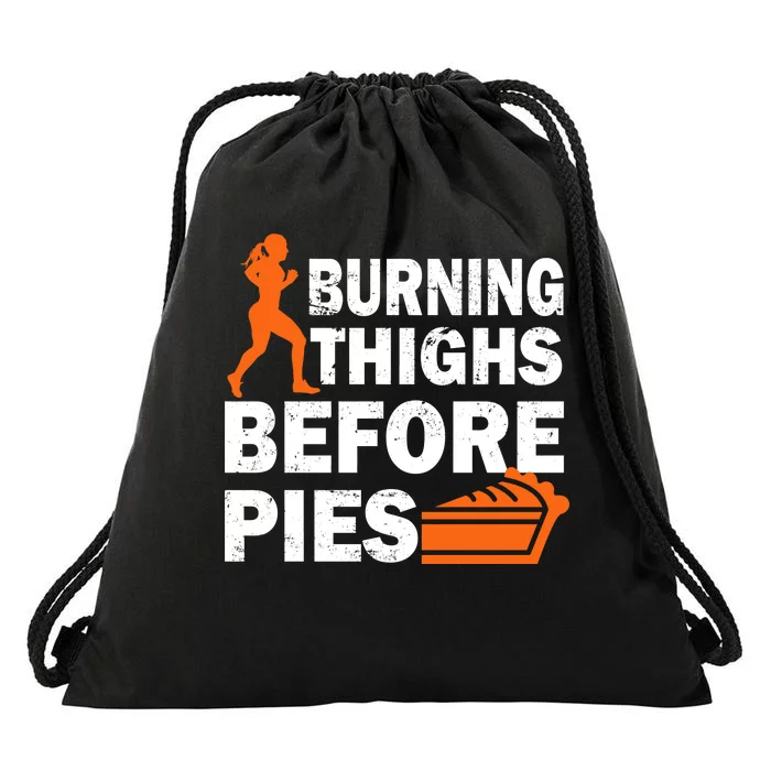 Burning Thighs For Christmas Pies Drawstring Bag