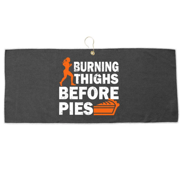 Burning Thighs For Christmas Pies Large Microfiber Waffle Golf Towel