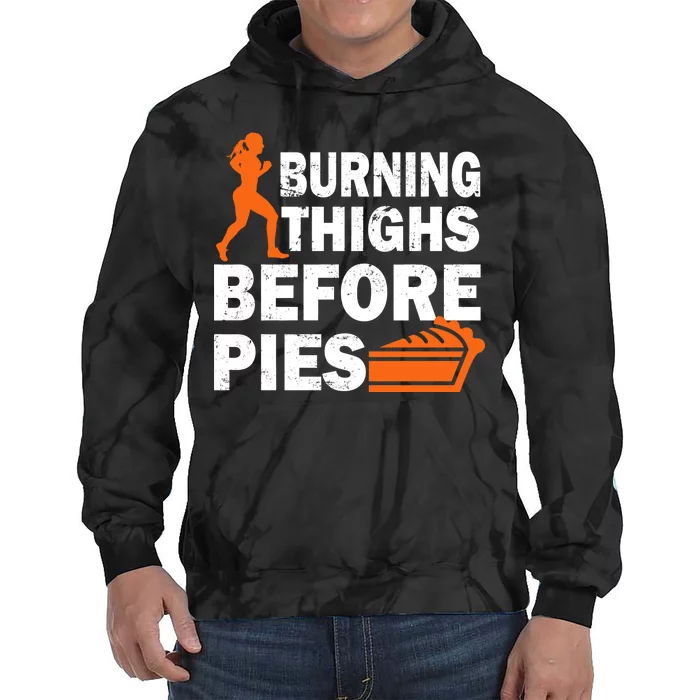 Burning Thighs For Christmas Pies Tie Dye Hoodie