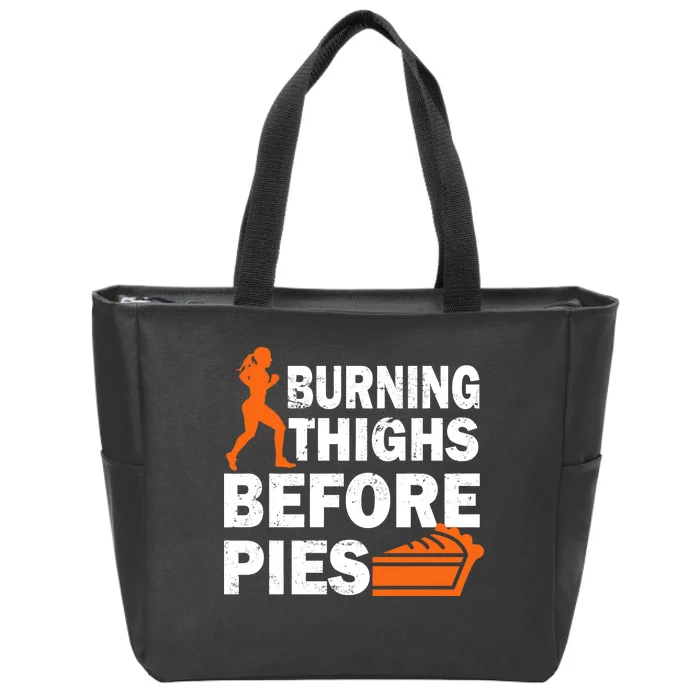 Burning Thighs For Christmas Pies Zip Tote Bag