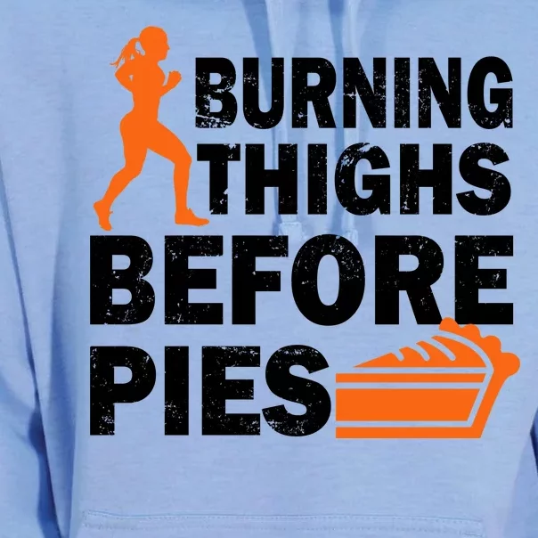 Burning Thighs For Christmas Pies Unisex Surf Hoodie