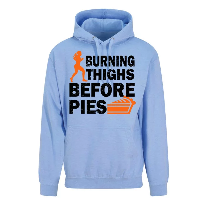 Burning Thighs For Christmas Pies Unisex Surf Hoodie