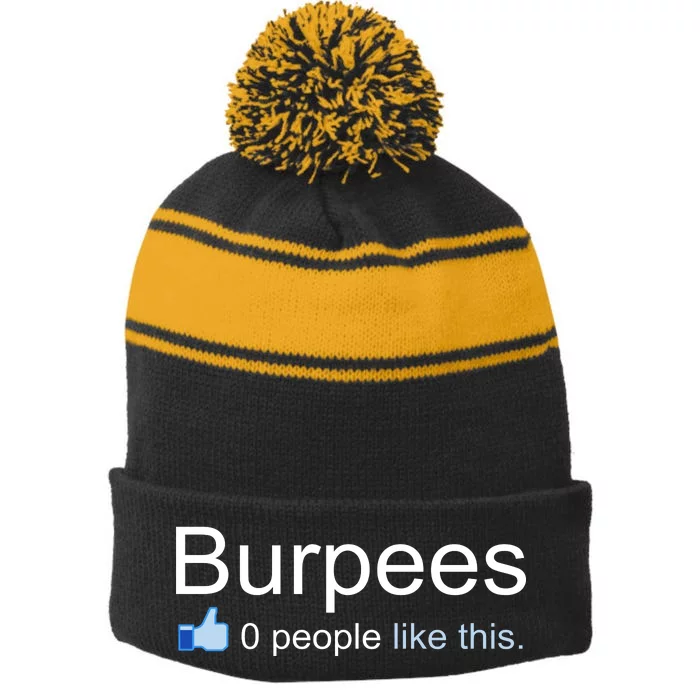 Burpees, 0 People Like This Stripe Pom Pom Beanie