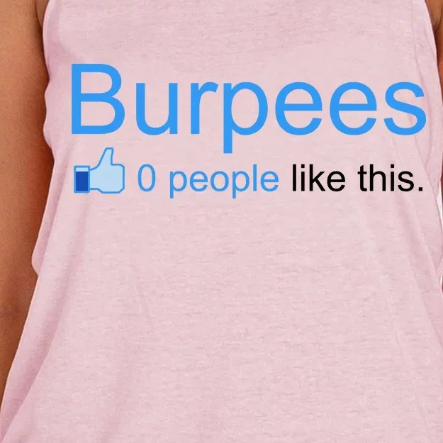 Burpees, 0 People Like This Women's Knotted Racerback Tank