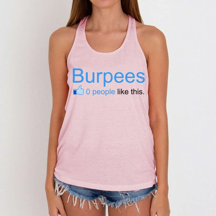 Burpees, 0 People Like This Women's Knotted Racerback Tank