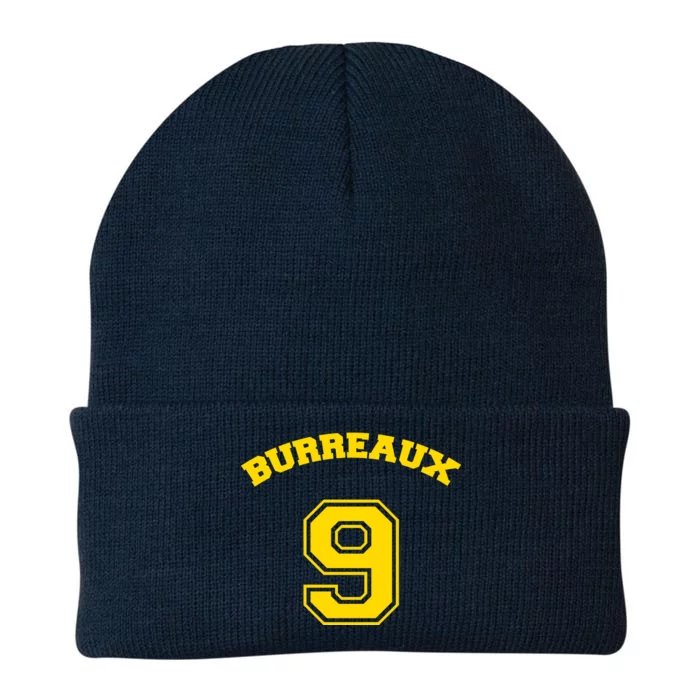 Burreaux Number 9 Louisiana Football Fan Knit Cap Winter Beanie