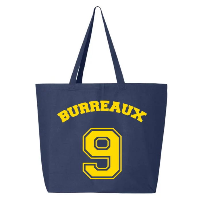 Burreaux Number 9 Louisiana Football Fan 25L Jumbo Tote