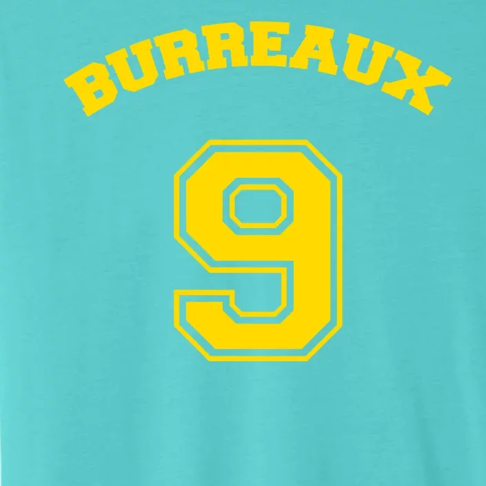 Burreaux Number 9 Louisiana Football Fan ChromaSoft Performance T-Shirt