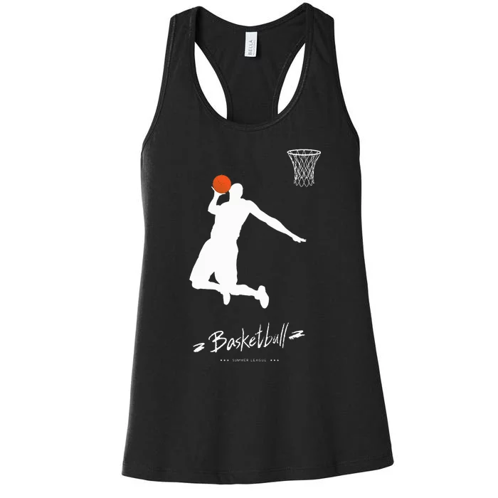 Basketball Usa Summer League Basketball Lover Women's Racerback Tank