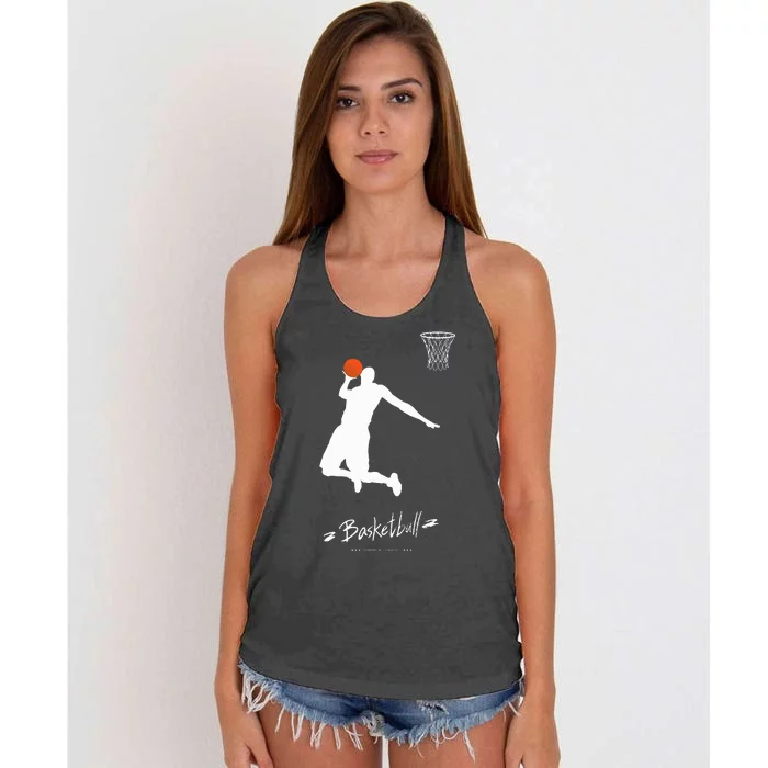 Basketball Usa Summer League Basketball Lover Women's Knotted Racerback Tank