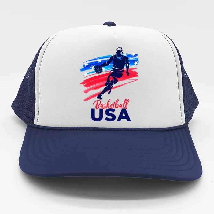 Basketball USA Support The Team Basketball Lover Trucker Hat