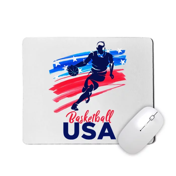 Basketball USA Support The Team Basketball Lover Mousepad