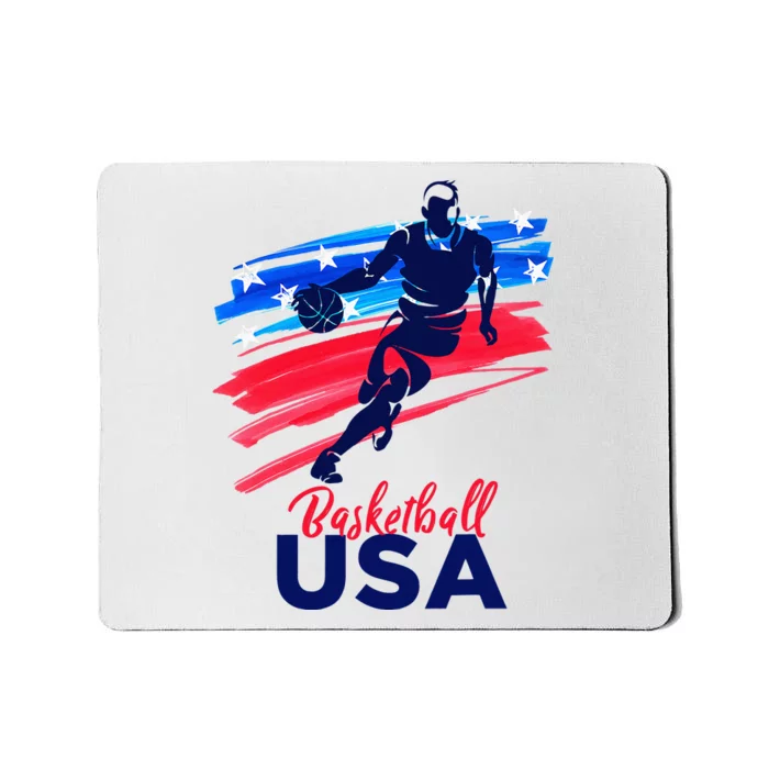 Basketball USA Support The Team Basketball Lover Mousepad