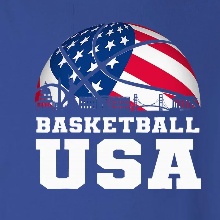 Basketball Usa Support The T.E.A.M U.S.A Flag Dream Toddler Long Sleeve Shirt