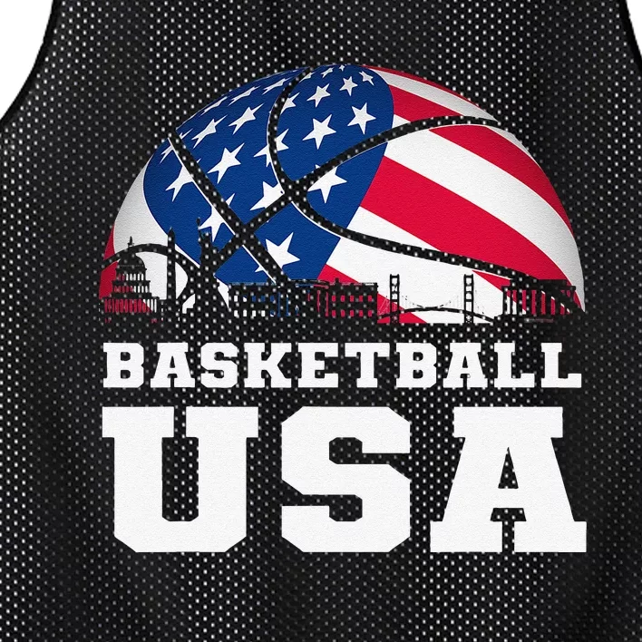 Basketball USA Support the Team USA Flag Dream Mesh Reversible Basketball Jersey Tank