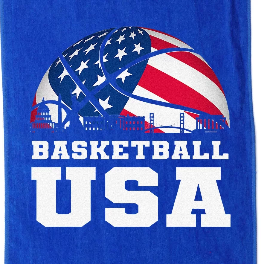 Basketball USA Support The Flag Dream Platinum Collection Golf Towel