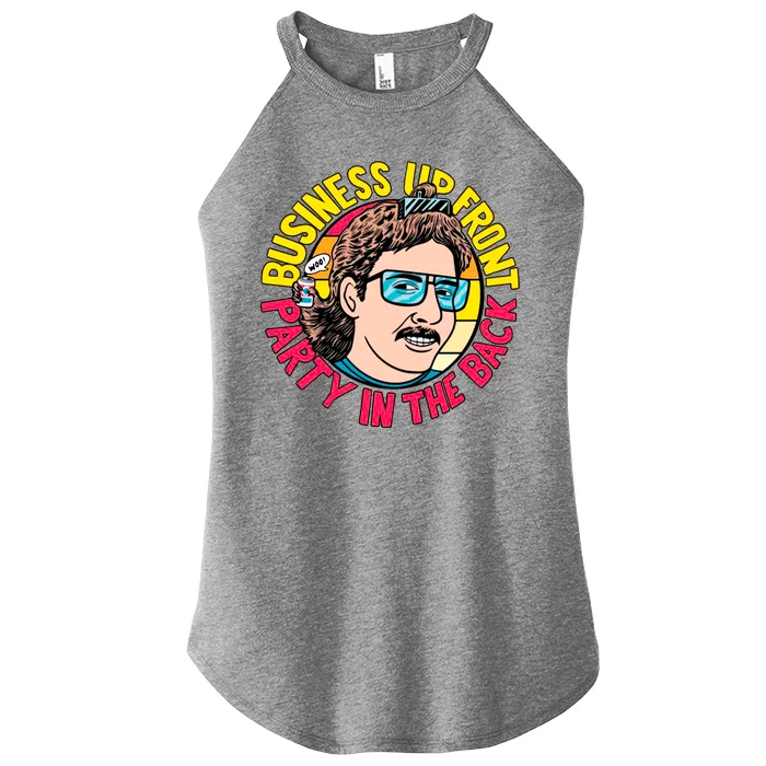 Business Up Front Party In The Back Women’s Perfect Tri Rocker Tank