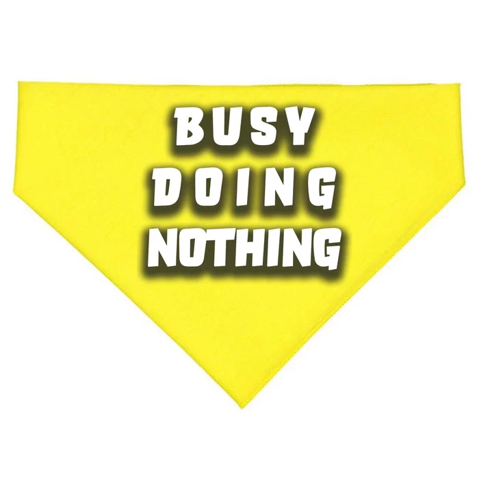 Busy Doing Nothing USA-Made Doggie Bandana