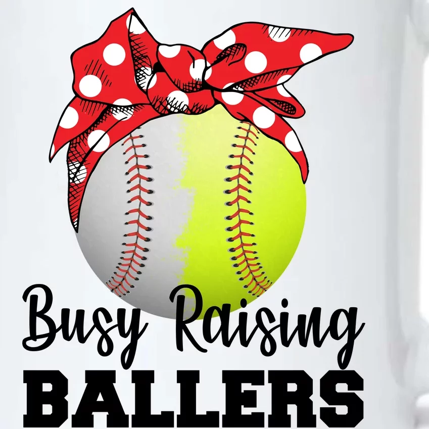 Busy Raising Ballers Black Color Changing Mug